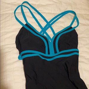 Capezio black/blue Leotard